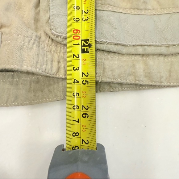 JKT NYC Jakett Khaki/ Green Utility Military Jacket Cotton/leather Trim S - Picture 8 of 13